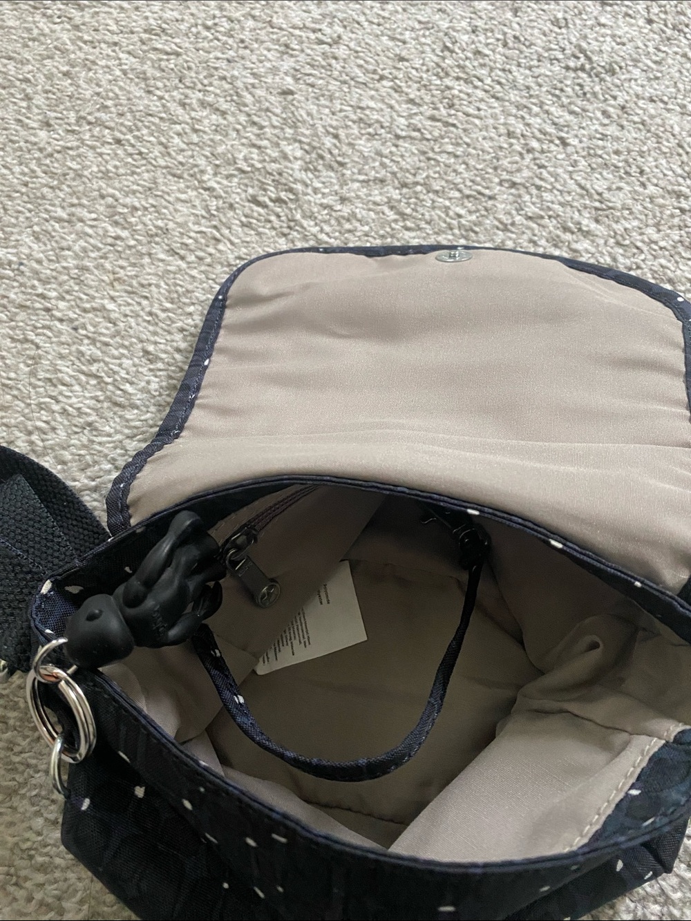 Kipling Black and White Crossbody Bag - Picture 8 of 9